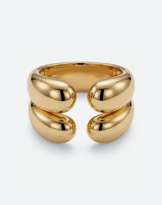 Modern layered open ring