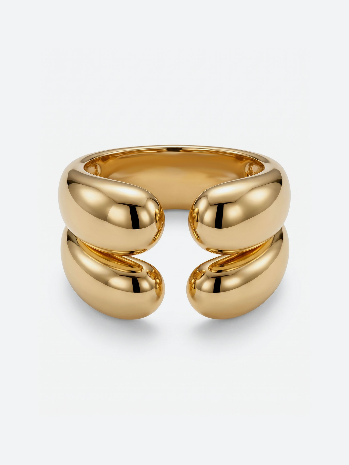 Modern layered open ring