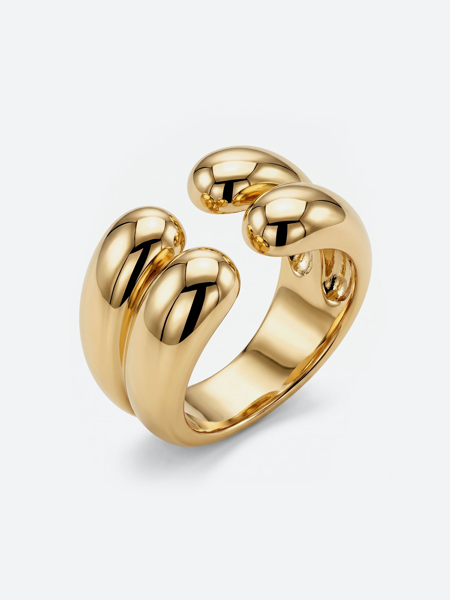 Modern layered open ring - Image 2