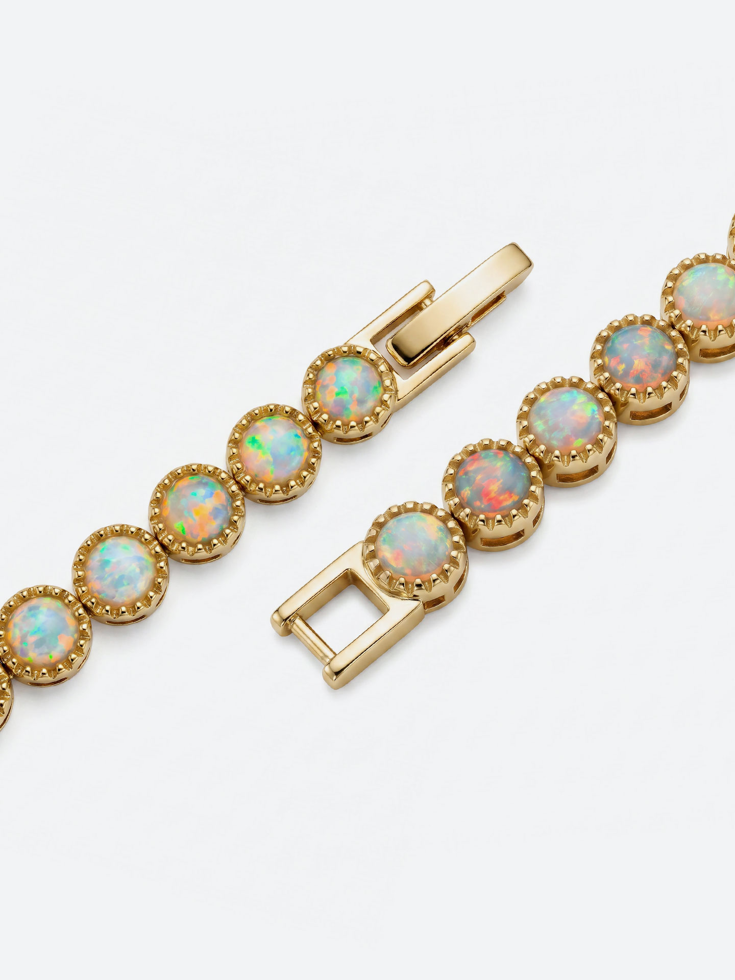 Elegant 18K Gold Plated Opal Bracelet for Women - Image 3