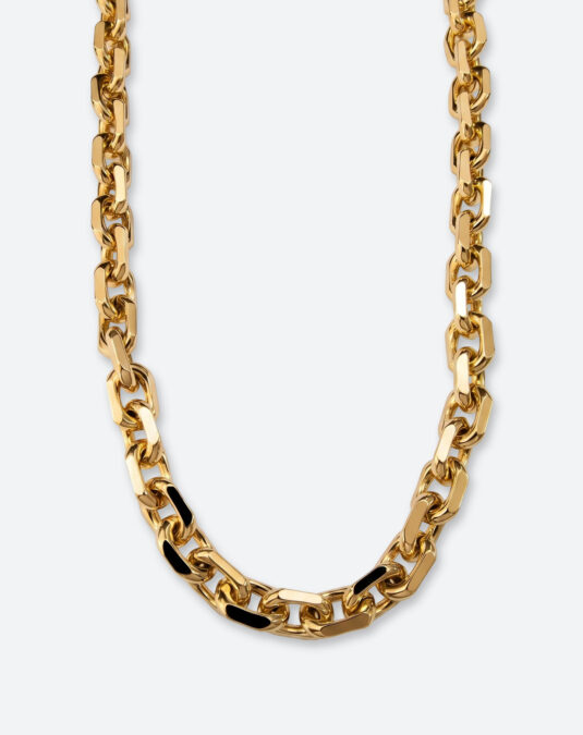 18K gold plated classic chain Cuban men's nceklace