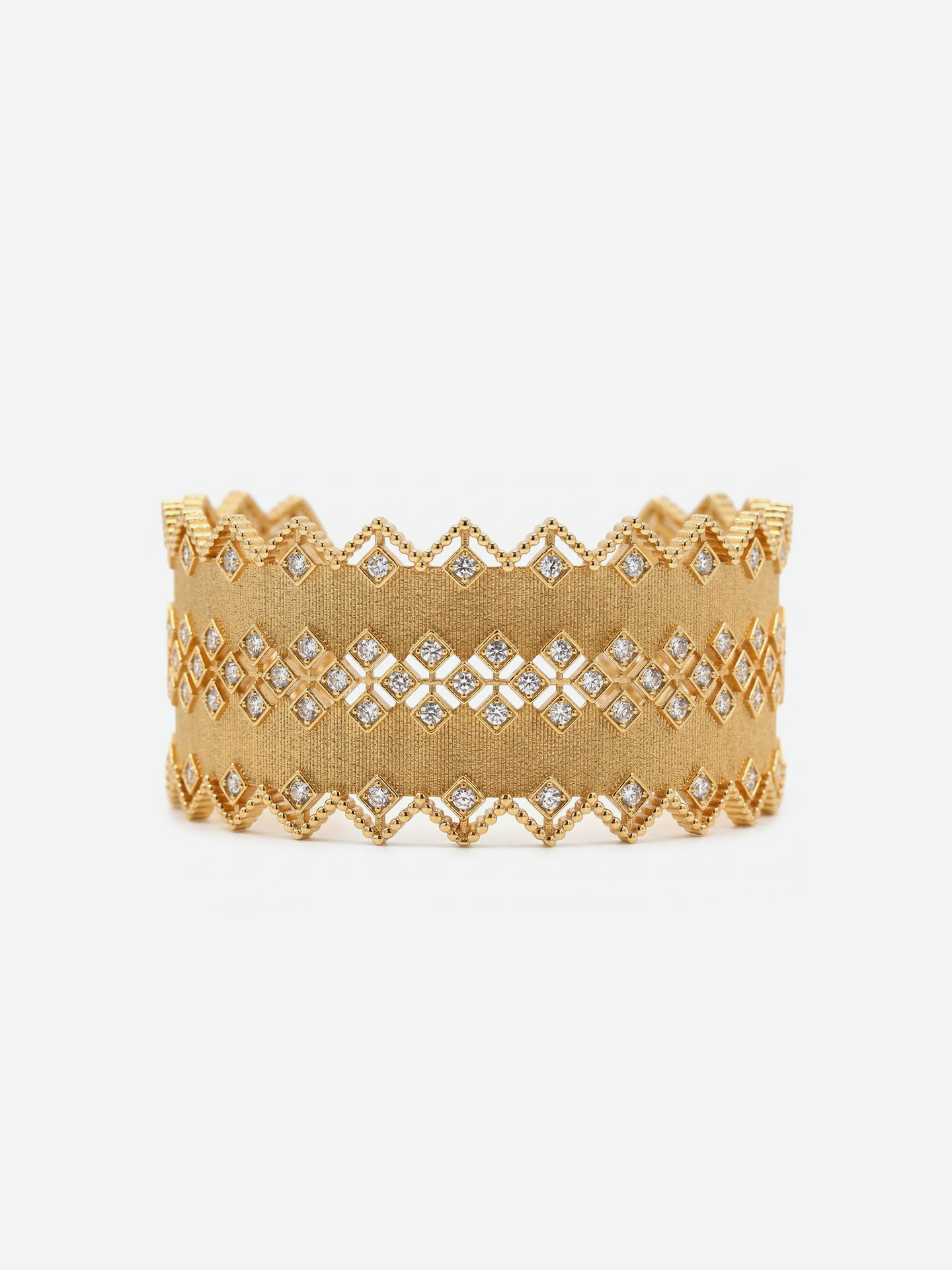 Modern Wide 18K Gold Plated Cuff Bracelet