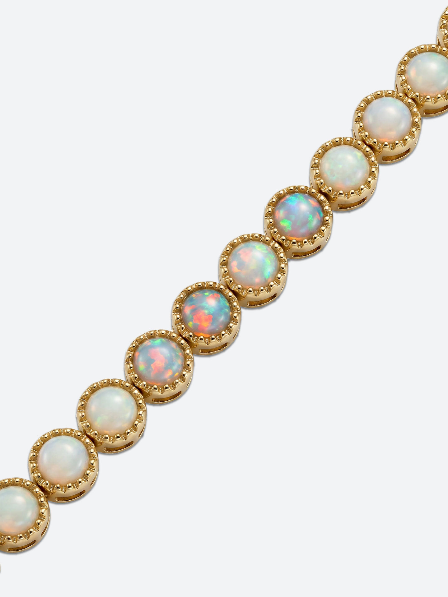 Elegant 18K Gold Plated Opal Bracelet for Women - Image 2