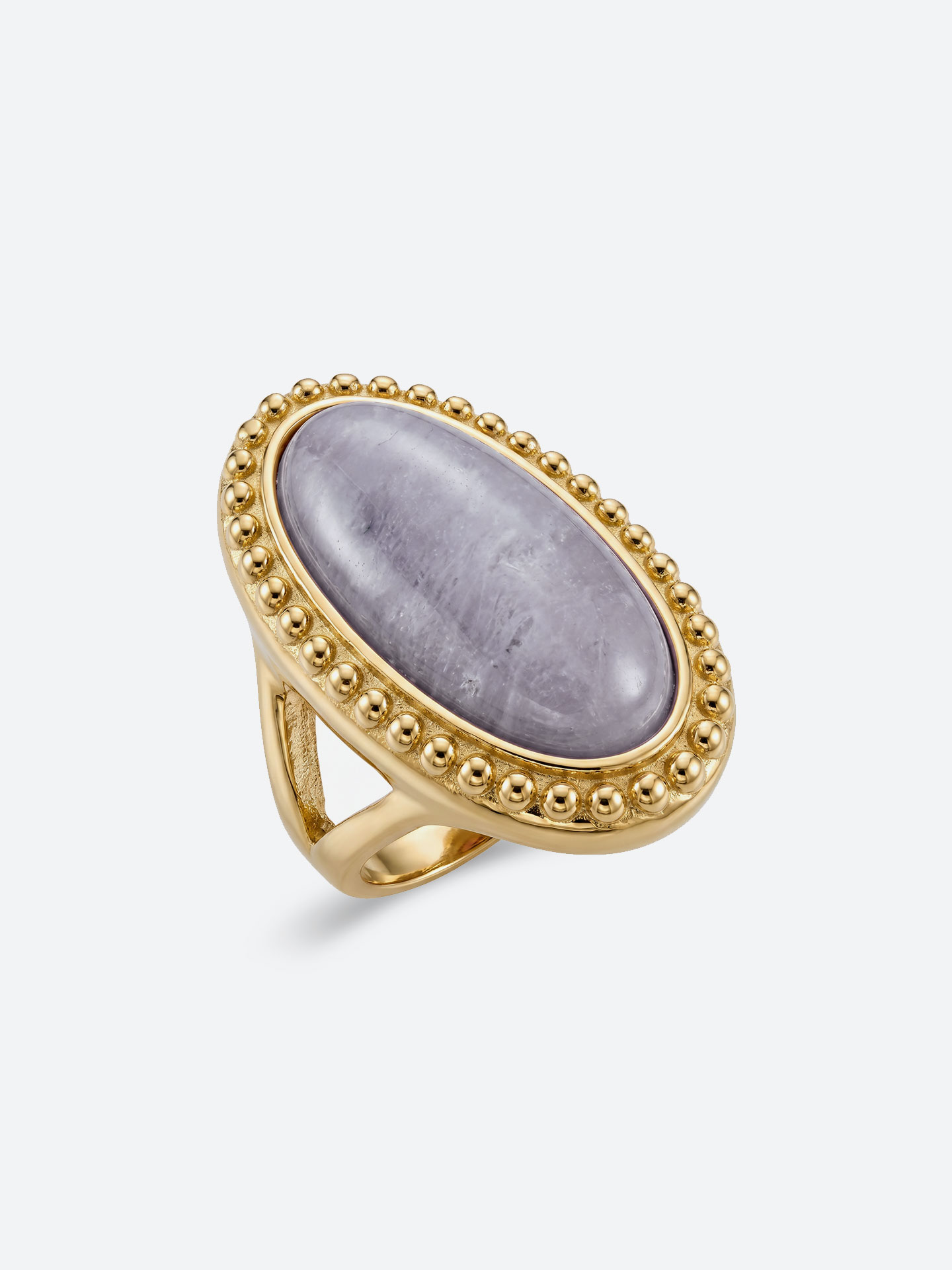 Minimalist 18K Gold Plated Synthetic Gemstone Ring